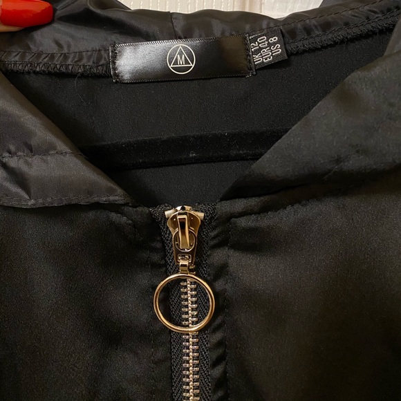 Cropped satin jacket - Picture 3 of 5